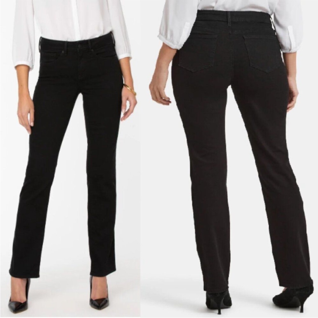 Nydj Women's High Rise Black Jeans